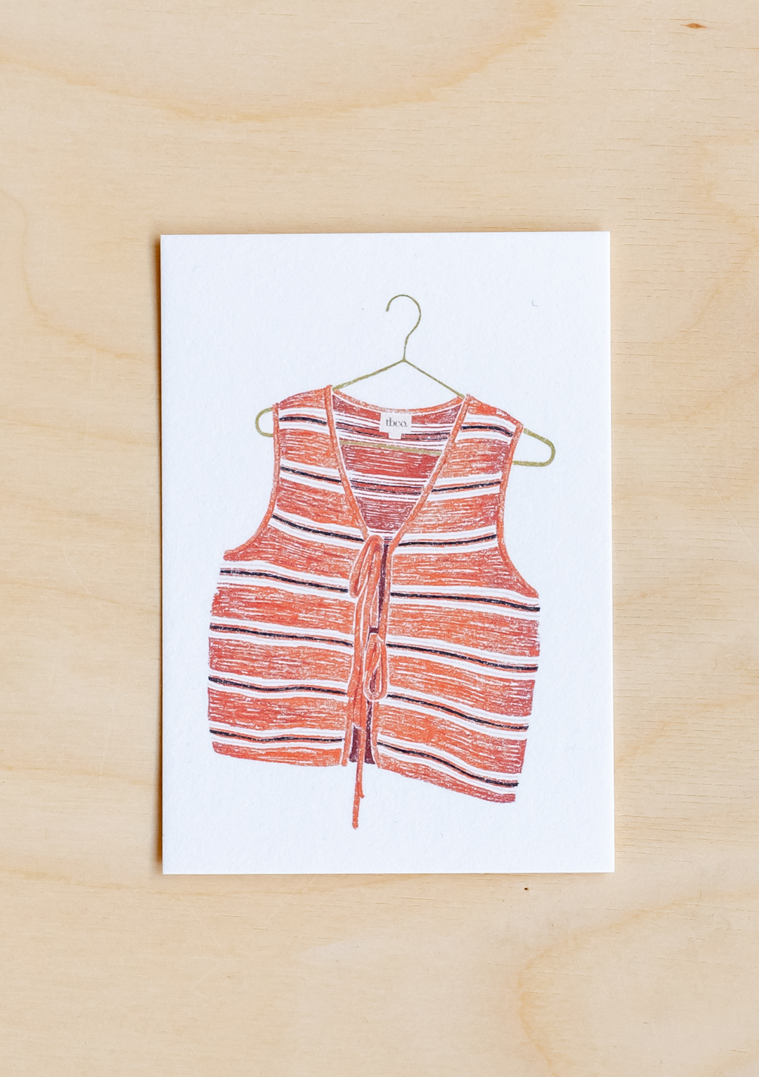 Gilet tricoté TBCo x Eleanor Isobelle Mini imprimé