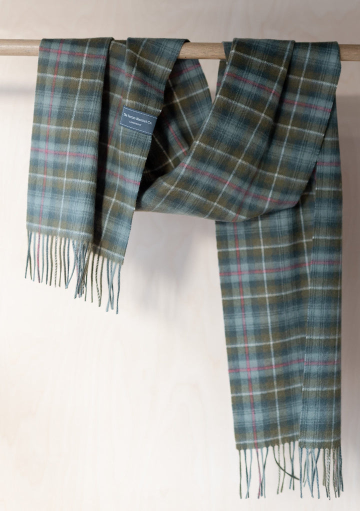 Lambswool Scarf in Mackenzie Weathered Tartan - TBCo