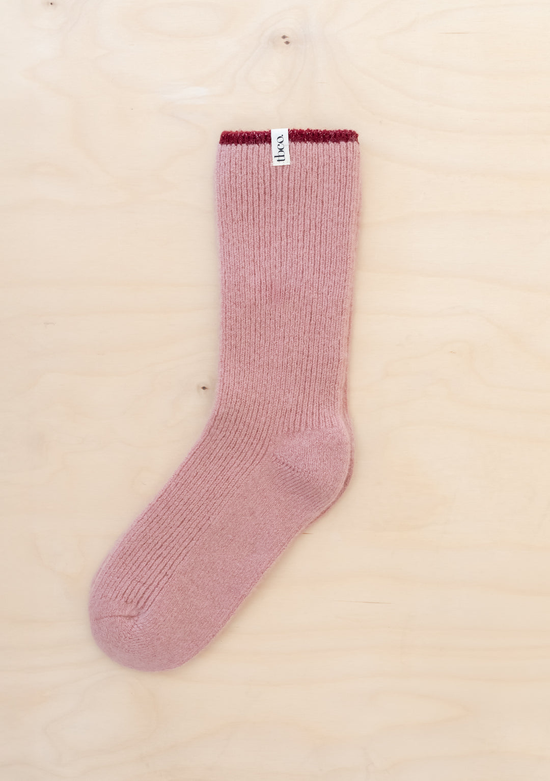 Chaussettes en cachemire et mérinos roses