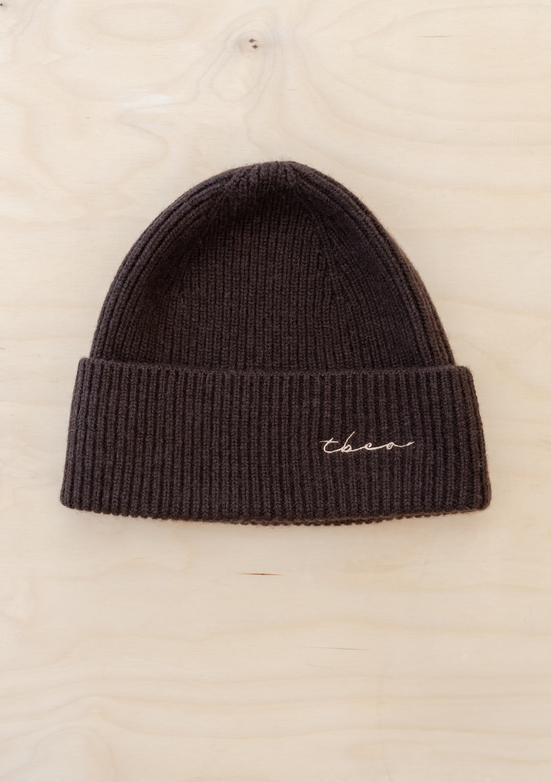Cashmere & Merino Beanie in Chocolate