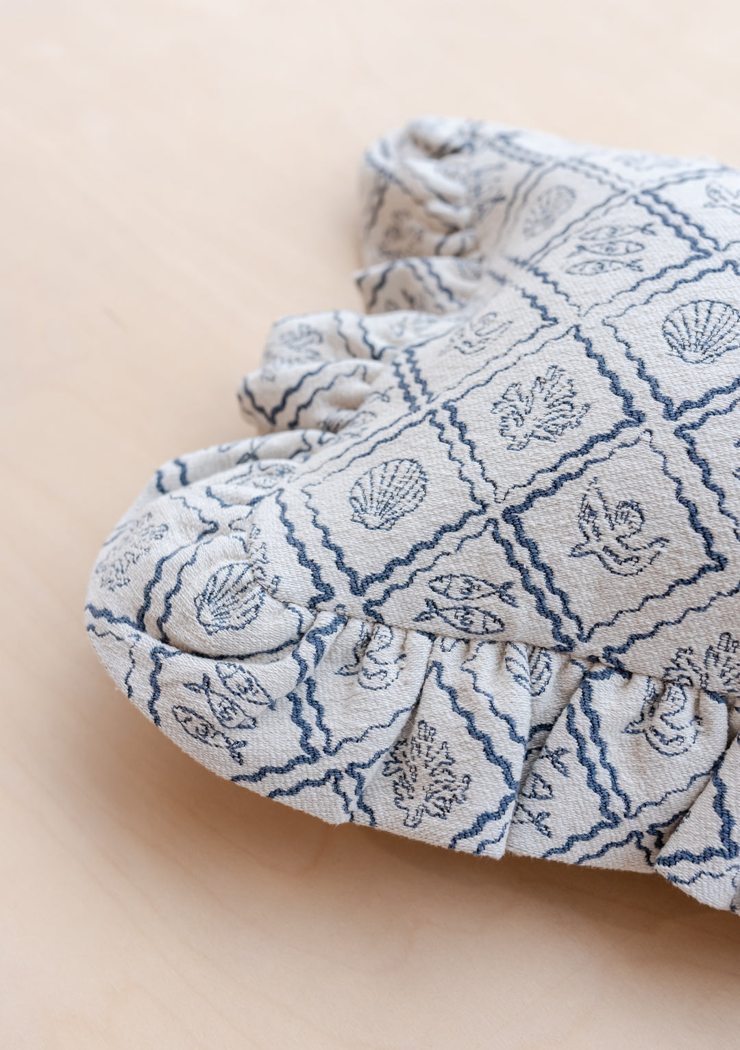 Cotton Cushion Cover in Blue Trinket