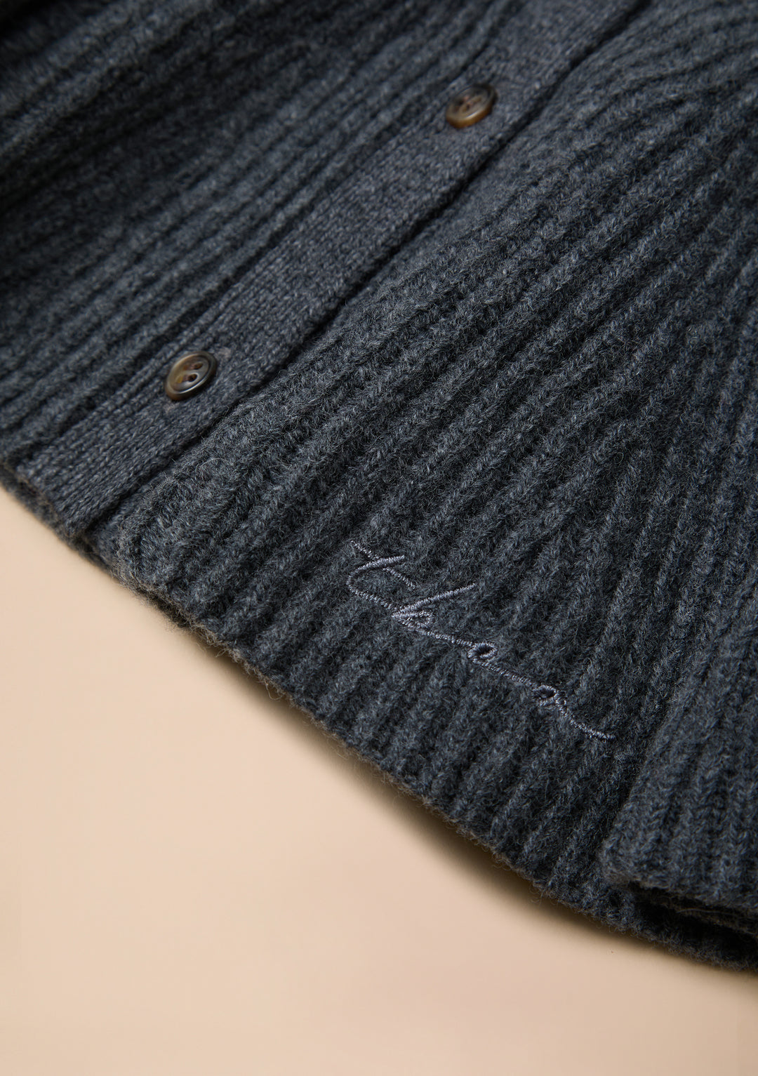 Merino Wool Neck Warmer in Charcoal