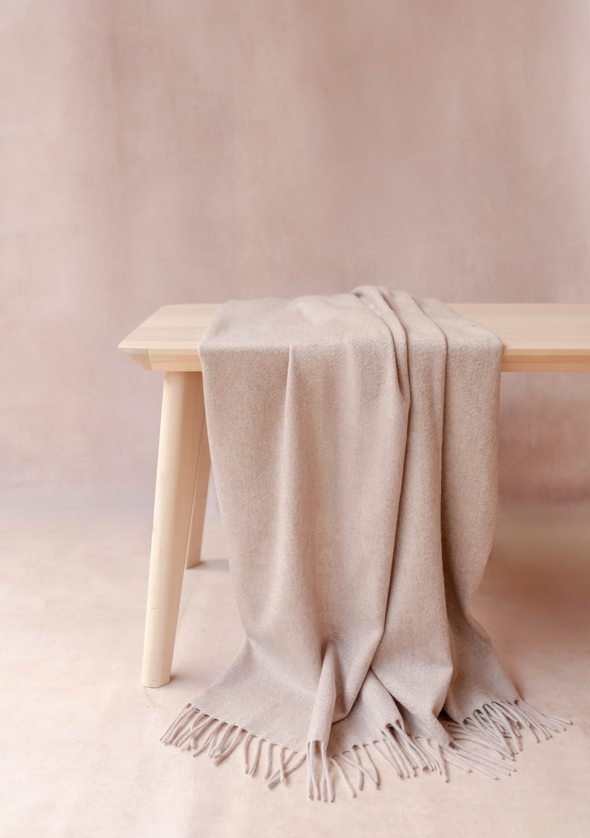 Cashmere Small Blanket in Oatmeal Melange – TBCo