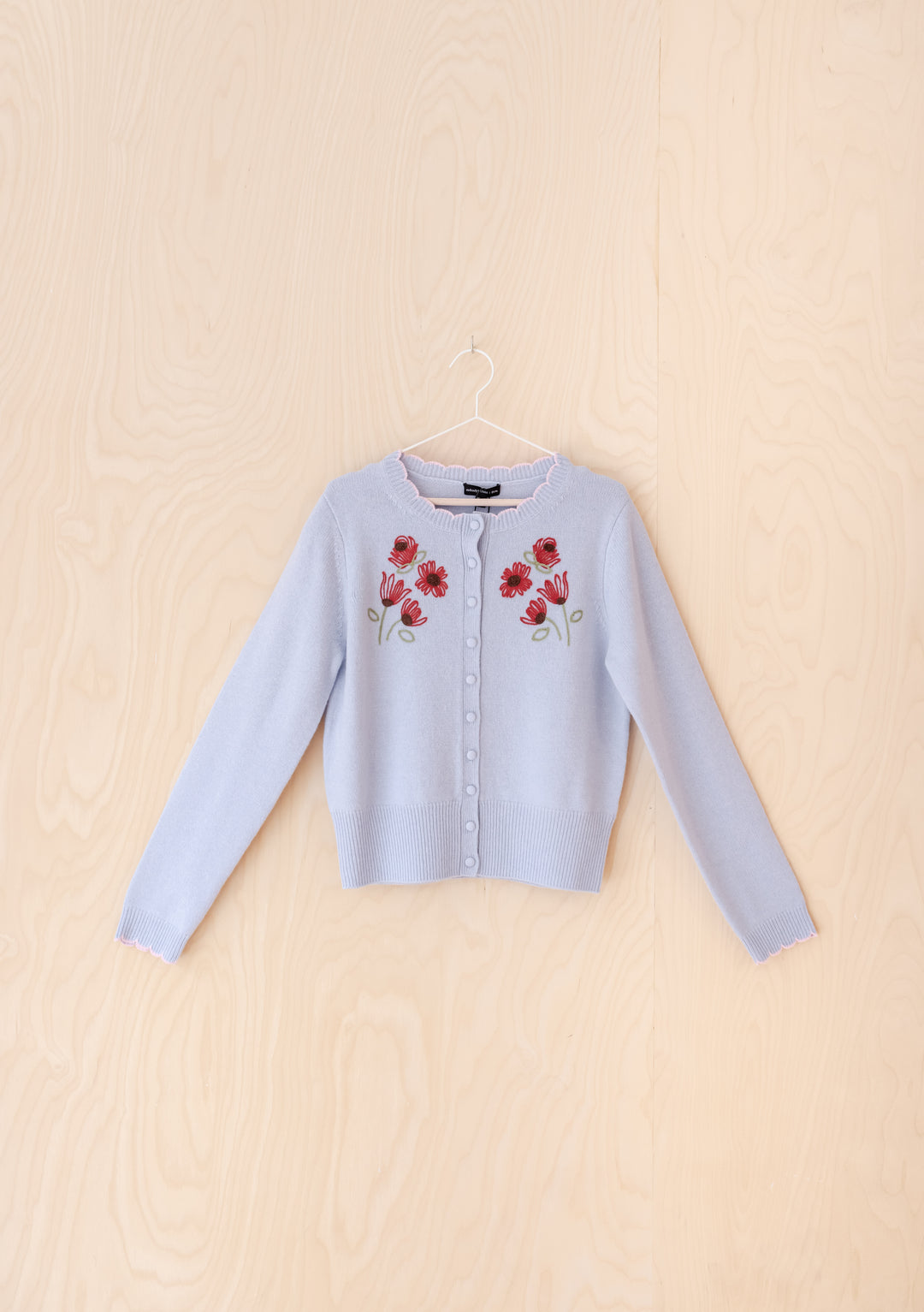 NC x TBCo Blue Floral Wool Cardigan