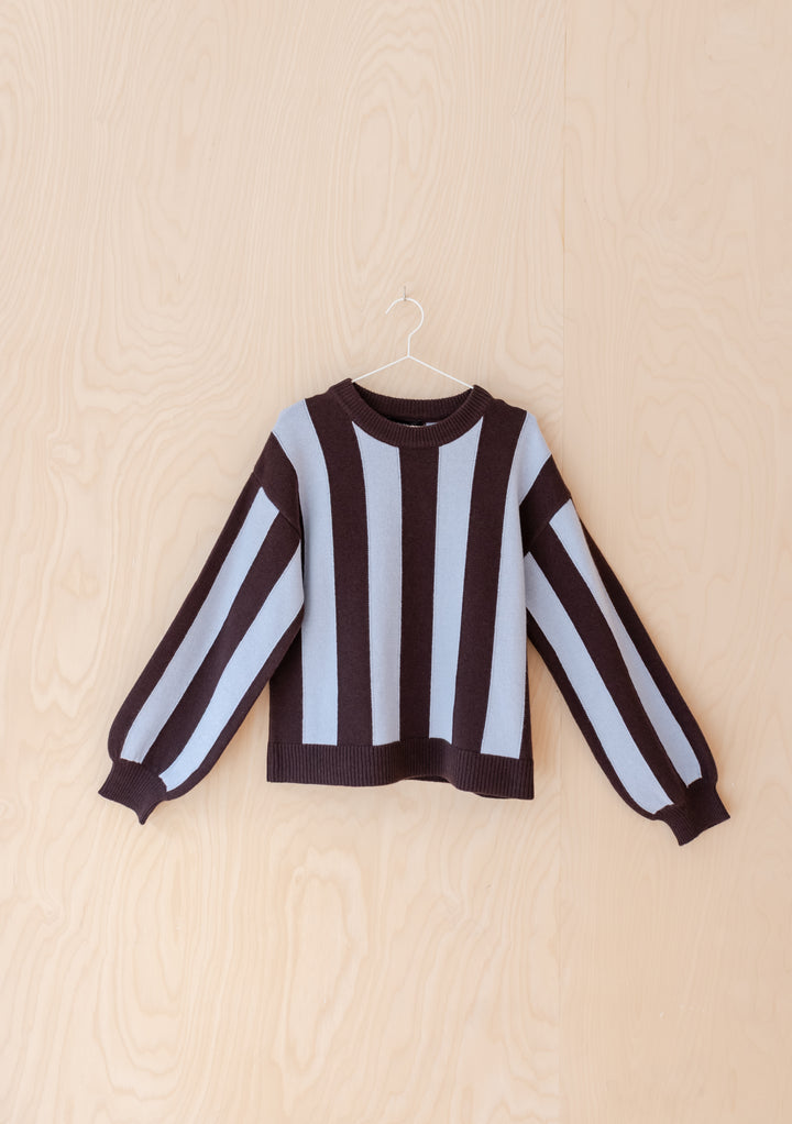 NC x TBCo Blue Stripe Relaxed Wool Jumper