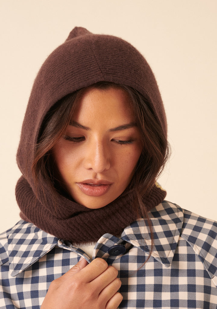 NC x TBCo Latte Floral Wool Hood