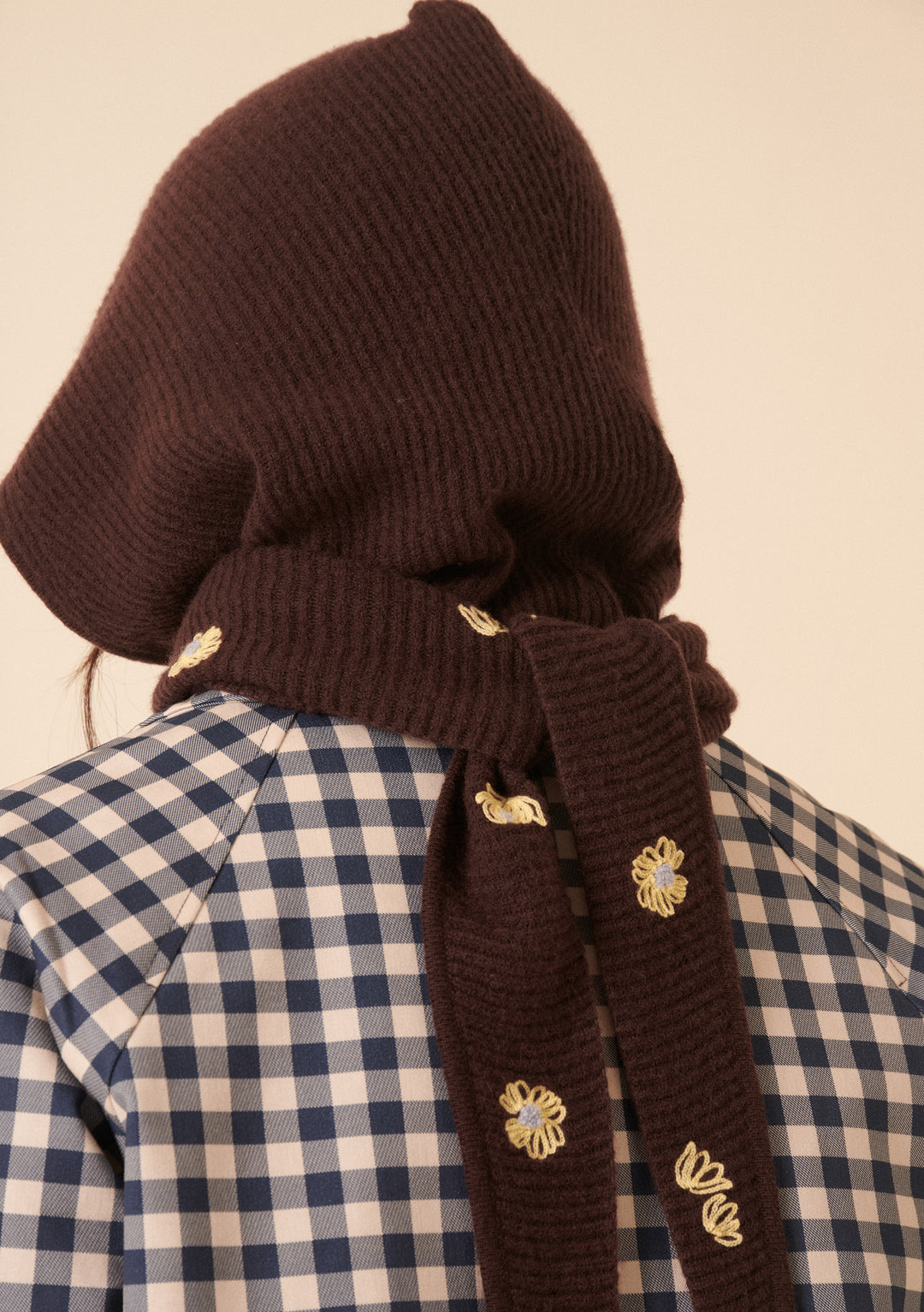 NC x TBCo Latte Floral Wool Hood