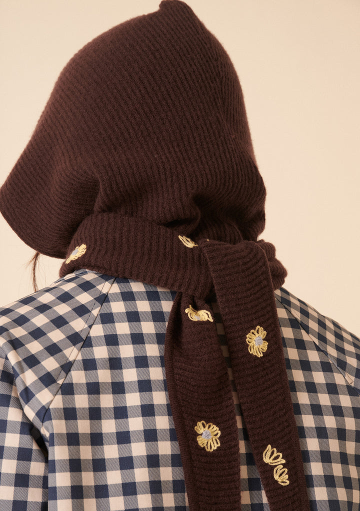 NC x TBCo Latte Floral Wool Hood