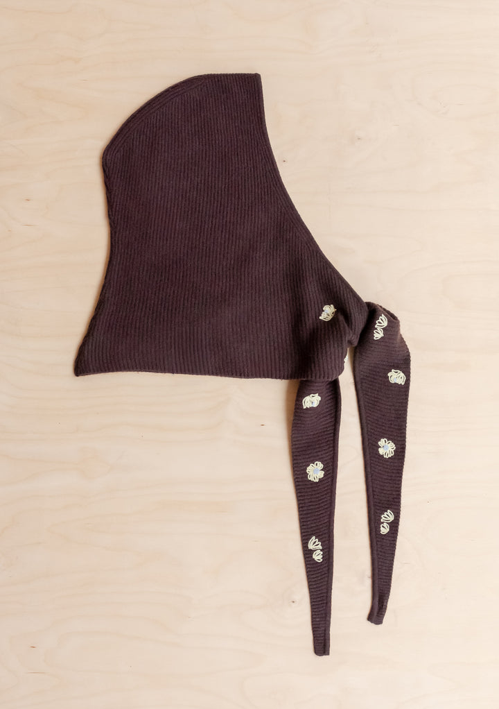 NC x TBCo Latte Floral Wool Hood