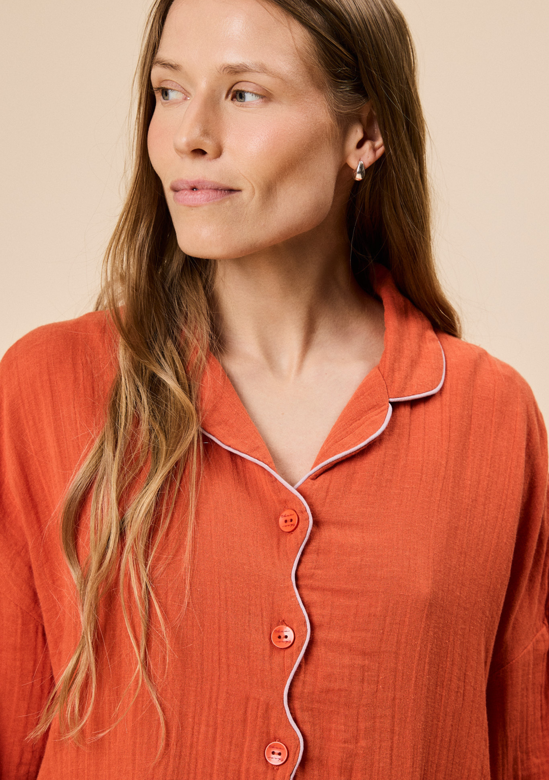 Cotton Pyjamas in Rust