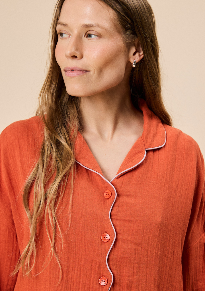 Cotton Pyjamas in Rust