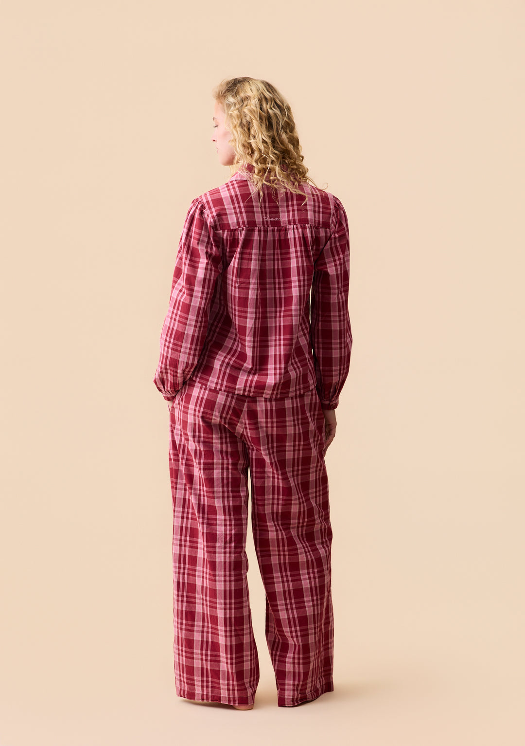 Cotton Pyjamas in Pink Tartan
