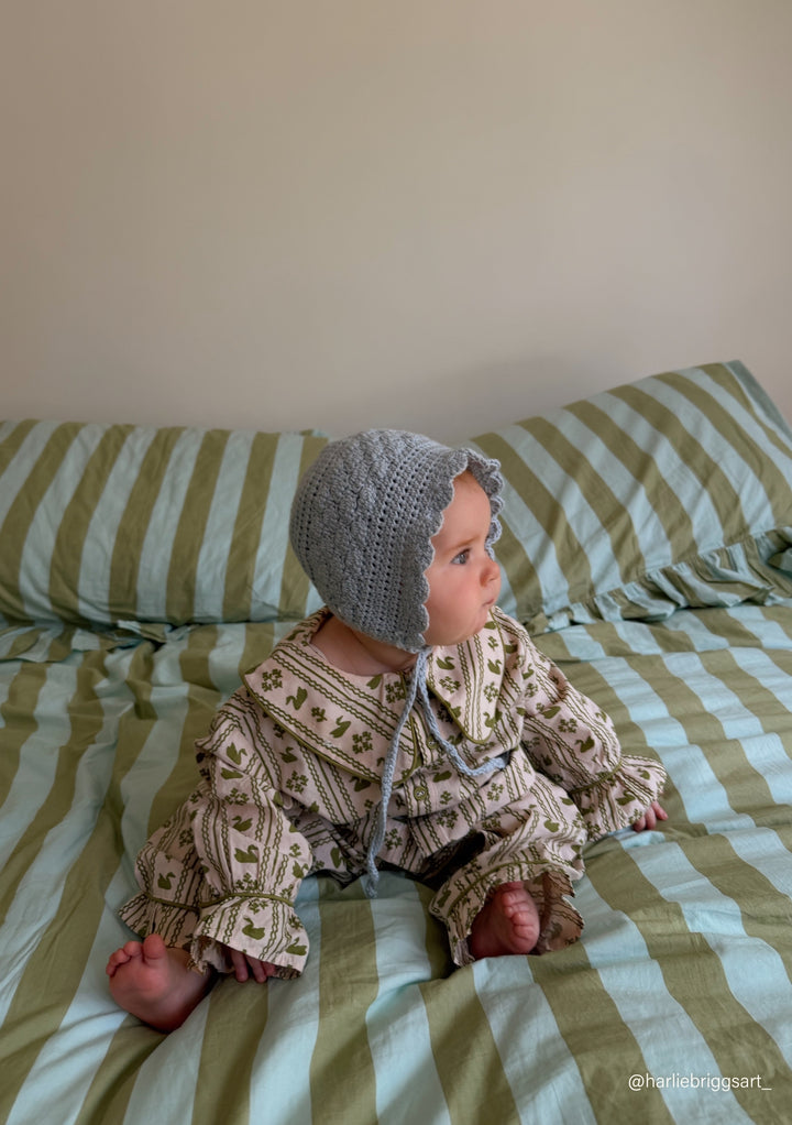Cotton Kids Pyjamas in Olive Swan