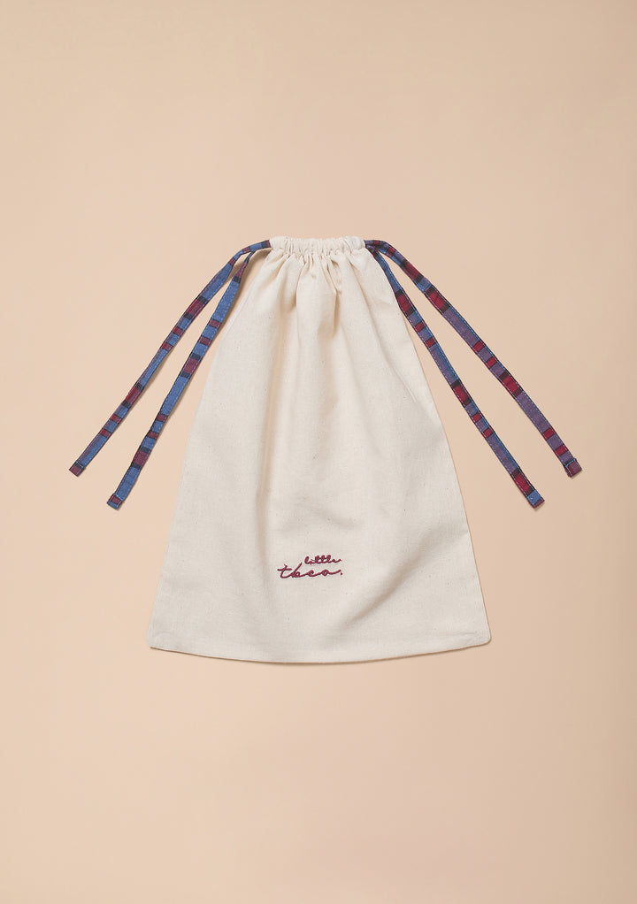 Cotton Kids Pyjamas in Navy Tartan