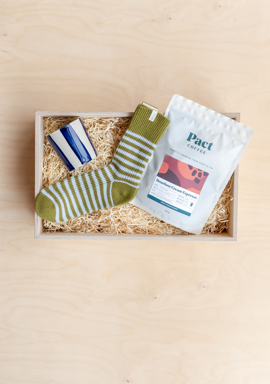 Fertige Geschenkbox für Kaffeeliebhaber